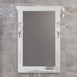 Opadiris Зеркало для ванной Риспекто 65 белое матовое – фотография-2